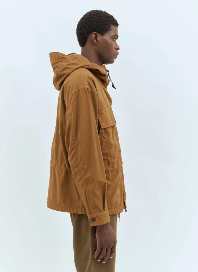C.P. Company Bruin Earth Textuur Hoodie Jas Brown Heren - Foto 4