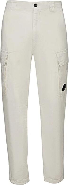C.P. Company Casual Katoenen Broek White Heren