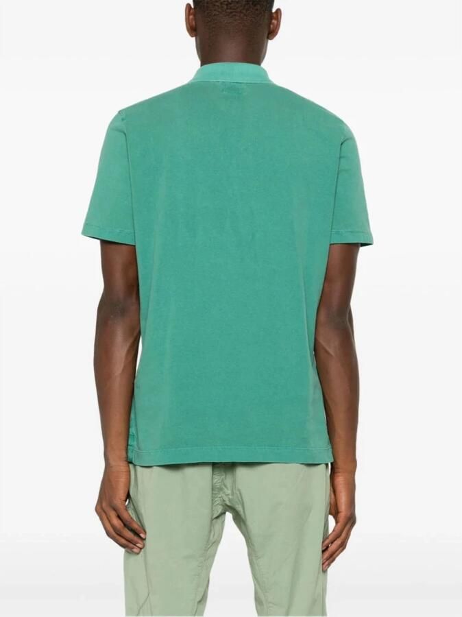 C.P. Company Grasgroene Logo Print Polo Shirt Green Heren - Foto 5