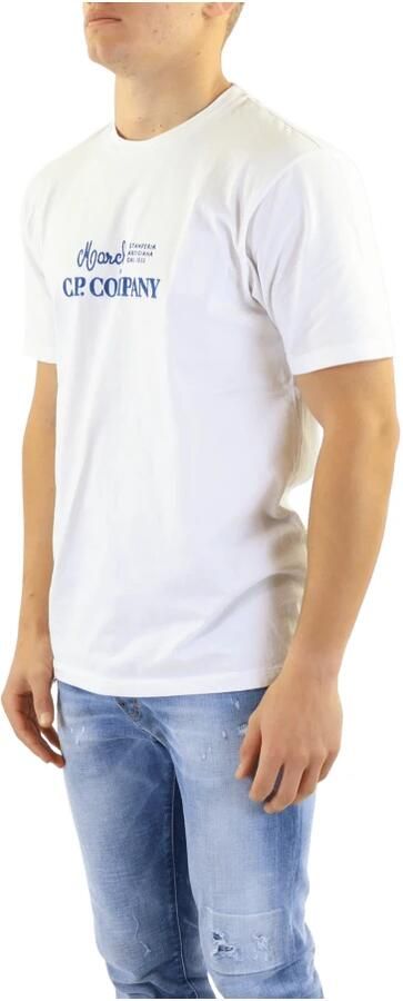 C.P. Company Heren T-shirt met korte mouwen Upgrade je garderobe White Heren - Foto 5