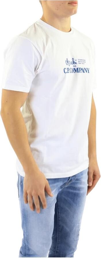 C.P. Company Heren T-shirt met korte mouwen Upgrade je garderobe White Heren - Foto 6