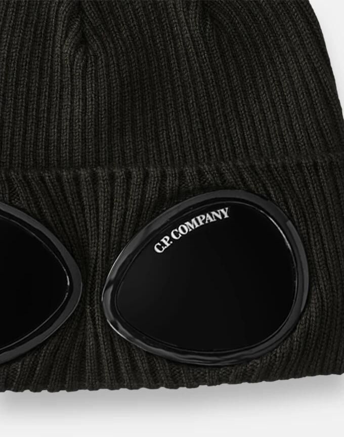 C.P. Company Iconische Goggle Muts Zwart Black Heren