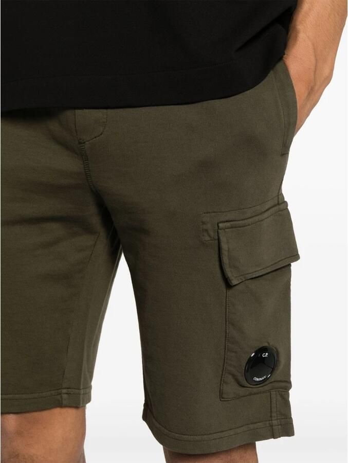 C.P. Company Lichte Fleece Shorts in Groen Green Heren - Foto 3