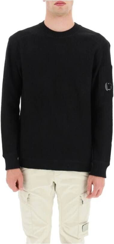 C.P. Company CP Company Matted Merino Wool Sweater Zwart Heren