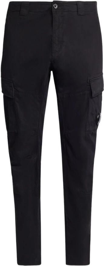 C.P. Company Satin Stretch Cargo Broek Ergonomische Pasvorm Black Heren - Foto 5