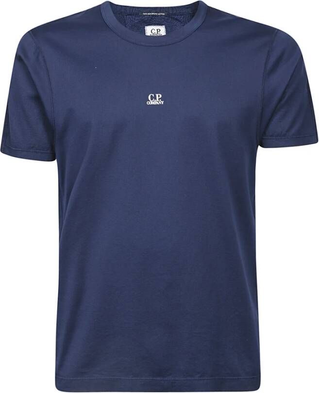 C.P. Company Stijlvolle Heren T-shirt in Blauw en Groen Blue Heren