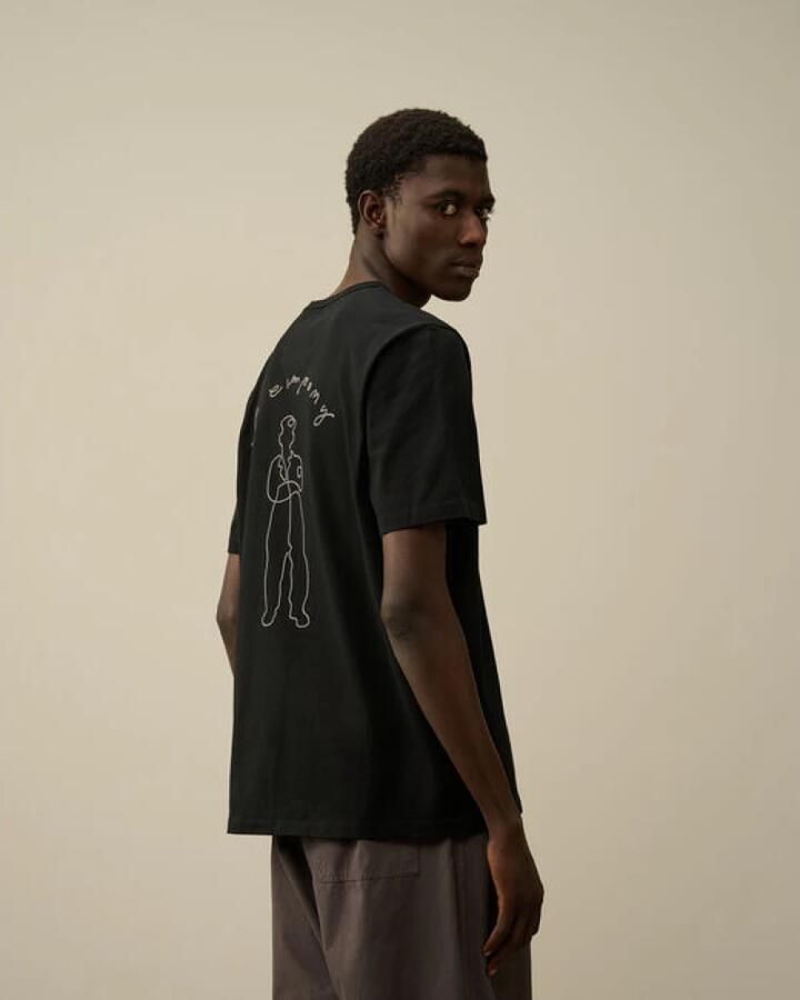 C.P. Company Zwart Katoenen T-Shirt Regular Fit Black Heren