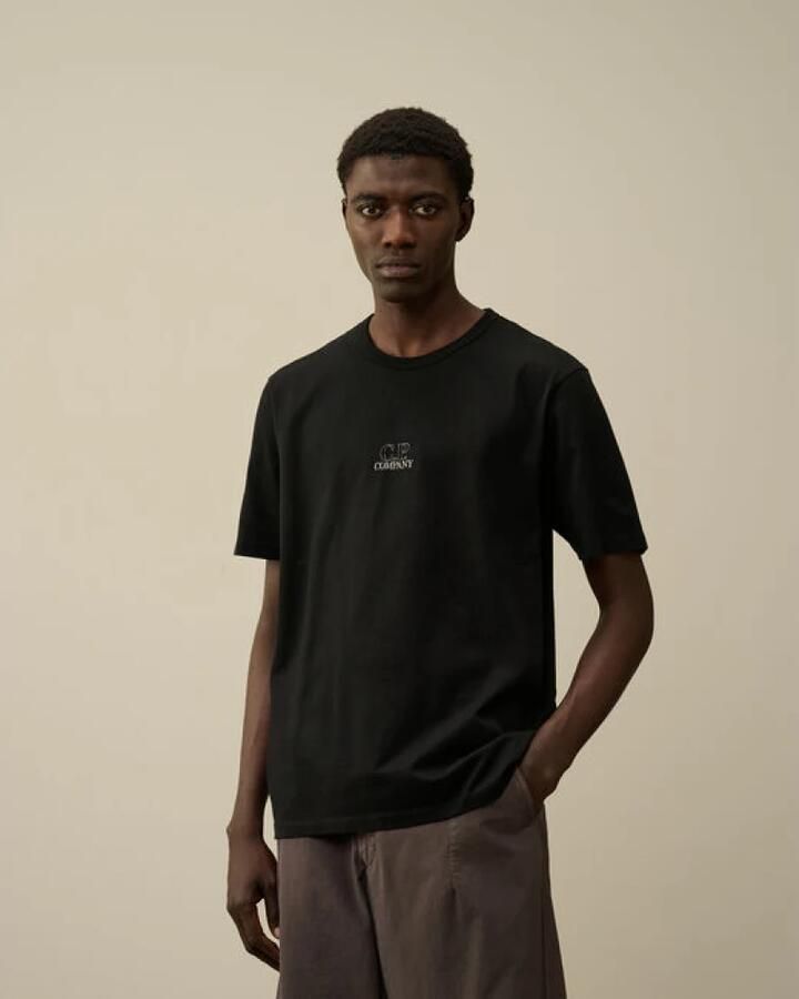 C.P. Company Zwart Katoenen T-Shirt Regular Fit Black Heren - Foto 3