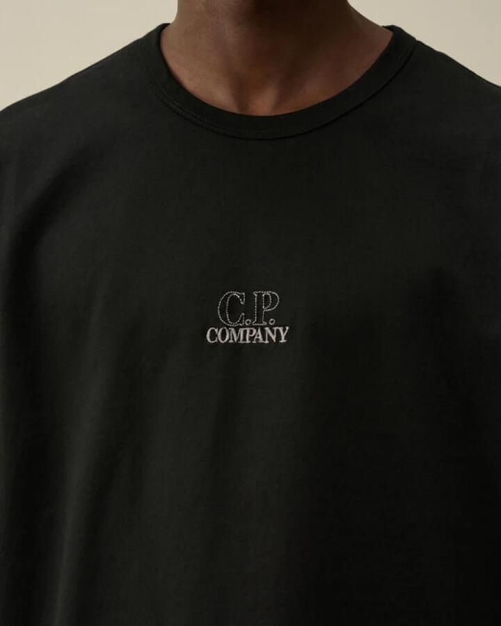 C.P. Company Zwart Katoenen T-Shirt Regular Fit Black Heren - Foto 4