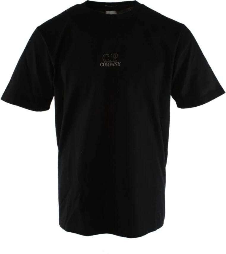 C.P. Company Zwart Katoenen T-Shirt Regular Fit Black Heren - Foto 2