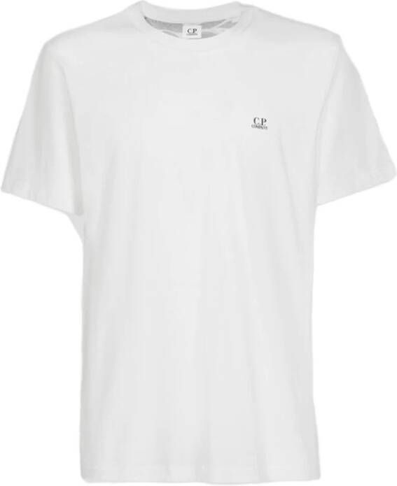 C.P. Company Garment Dyed T-shirt: Stijlvol en Comfortabel White Heren