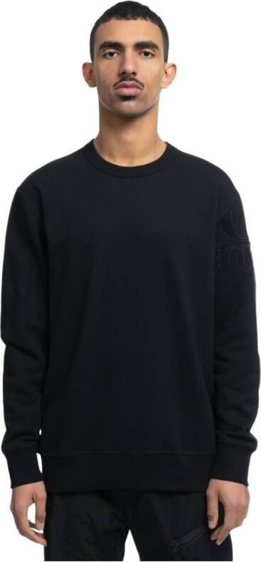 C.P. Company Diagonaal Fleece Logo Sweatshirt Zwart Heren