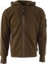 C.P. Company Diagonaal Fleece Zip-through Vest voor Heren Bruin Heren - Thumbnail 1