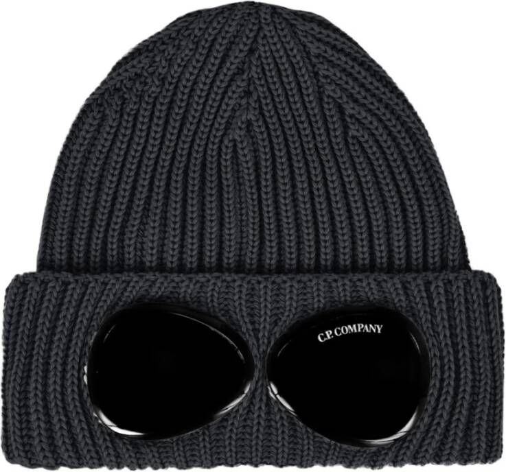C.P. Company Extra fijne merino wollen bril beanie Grijs Heren