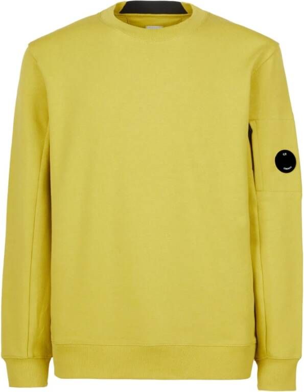 C.P. Company Gouden Diagonaal Verhoogde Fleece Sweatshirt Yellow Heren