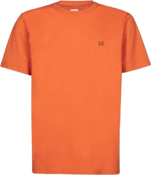 C.P. Company Gedrukte T-shirt Collectie voor Heren Oranje Heren