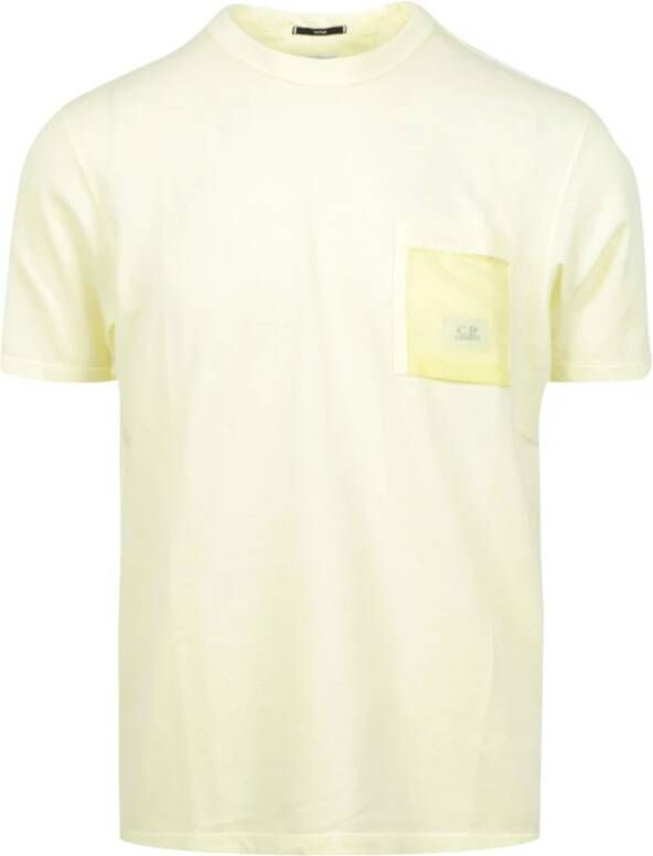 C.P. Company Gele Gewatteerde T-Shirt Yellow Heren