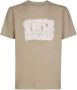 C.P. Company T-shirt met contrasterende logoprint Beige Heren - Thumbnail 1