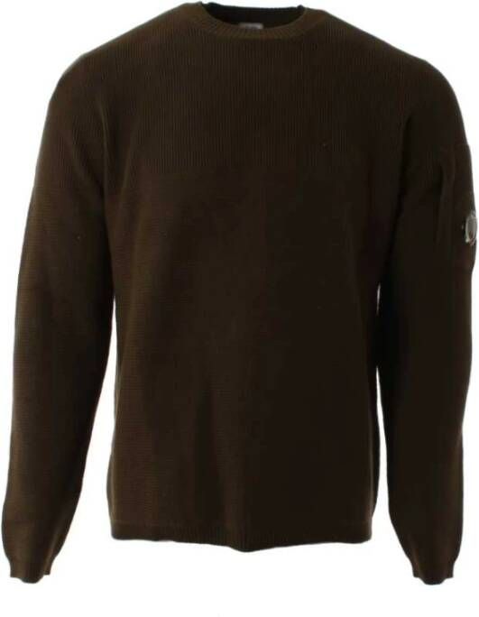 C.P. Company Groene Katoenen Sweater voor Heren Stijlvol en Comfortabel Groen Heren