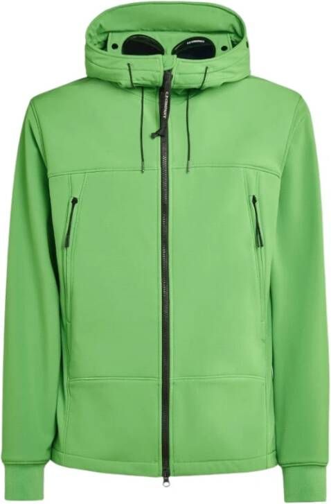 C.P. Company Groene Shell Goggle Zip-Through Sweatshirt Green Heren