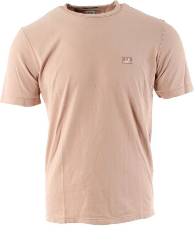 C.P. Company Heren T-shirt Roze 100% katoen Pink Heren