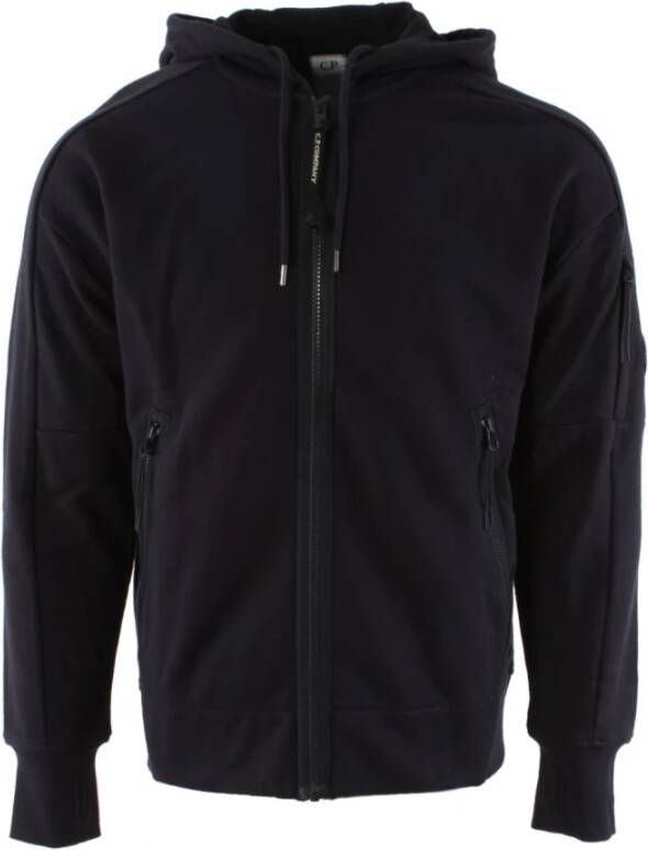 C.P. Company Heren Zip-through Sweatshirt met Verhoogd Fleece Blauw Heren