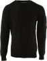 C.P. Company Zwarte Crewneck Trui voor Mannen Zwart Heren - Thumbnail 1