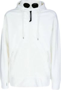C.P. Company Hoodie met originele bril Wit Heren