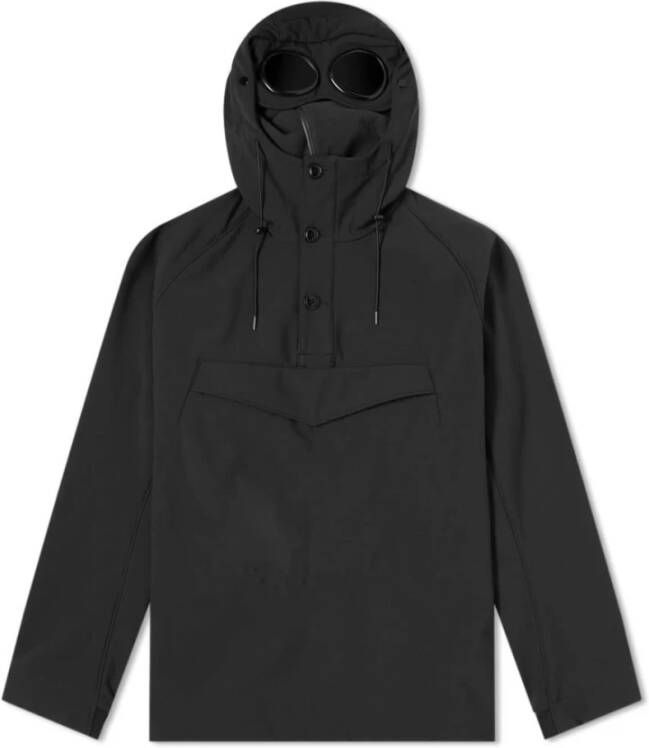 C.P. Company Waterdichte Pullover Jas met Goggle Design Black Heren