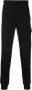 C.P. Company Luxe zwarte fleece sweatpants met diagonale textuur Black Heren - Thumbnail 1