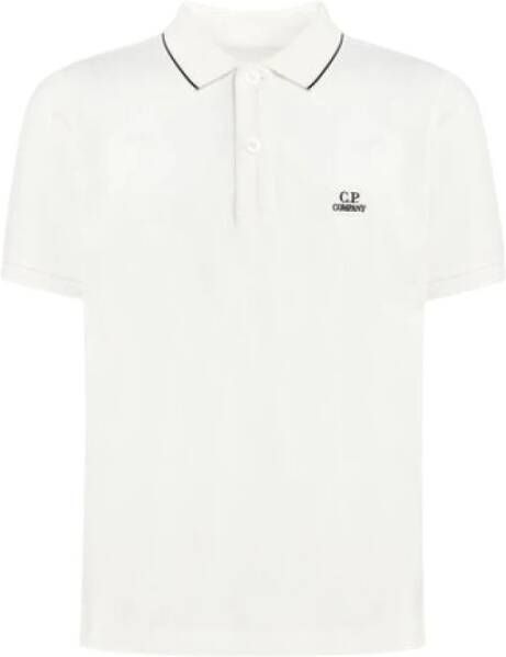 C.P. Company Klassiek Polo Shirt Wit Heren