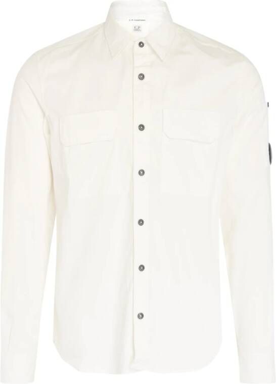 C.P. Company Klassiek Wit Katoenen Overhemd White Heren