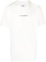 C.P. Company Witte T-shirts en Polos met Contrasterende Logo Print White Heren - Thumbnail 1