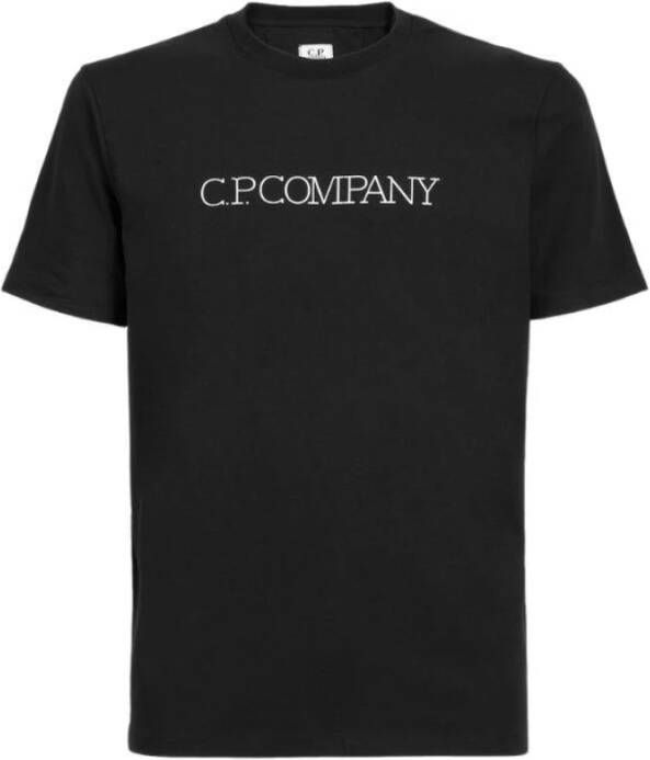 C.P. Company Korte Mouw T-shirt Klassieke Stijl Zwart Heren