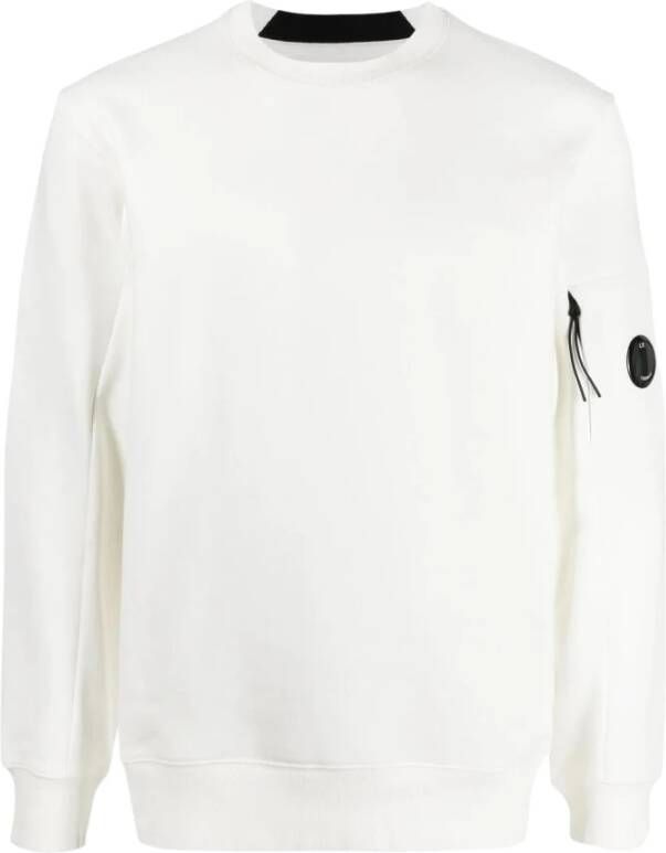 C.P. Company Lens Embellished Sweatshirt White Heren