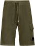 C.P. Company Stijlvolle Light Fleece Cargo Shorts Green Heren - Thumbnail 1