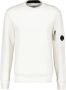 C.P. Company Diagonaal Verhoogd Achterlogo Sweatshirt Wit White Heren - Thumbnail 1