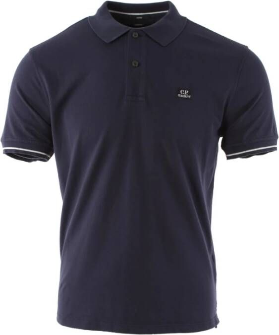 C.P. Company Upgrade je casual garderobe met deze polo shirt van hoge kwaliteit Blue Heren