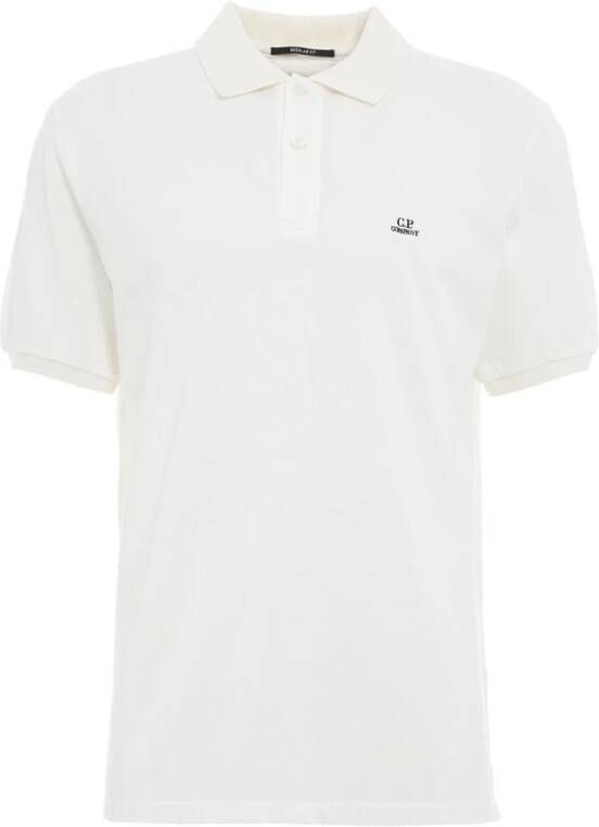 C.P. Company Witte Katoenen T-shirts en Polos voor Heren White Heren