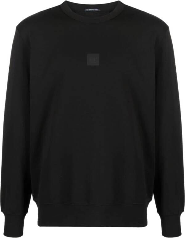 C.P. Company Metropolis Stretch Fleece Logo Sweatshirt Zwart Heren