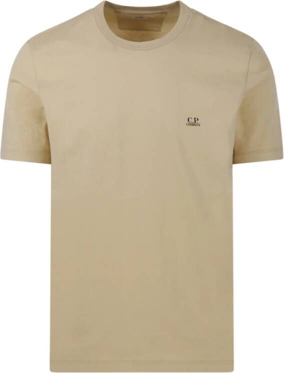 C.P. Company Gauze Wit Logo T-Shirt White Heren