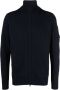 C.P. Company Navy Blauwe Wollen Cardigan met Lens Detail Blauw Heren - Thumbnail 1