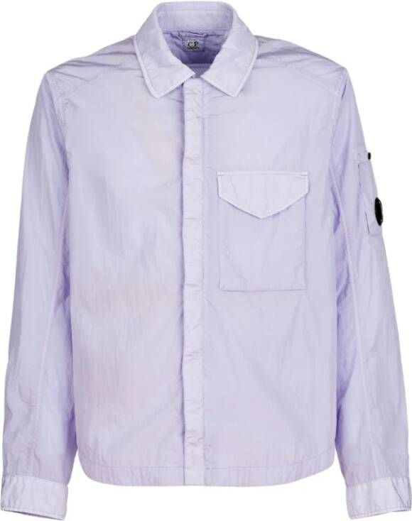C.P. Company Chrome-R Lila Overshirt Purple Heren
