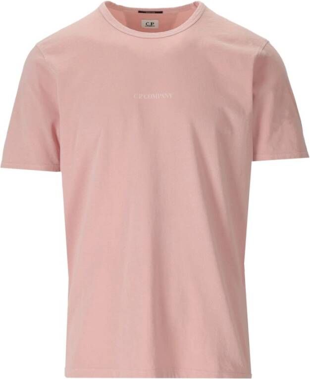 C.P. Company Ontspannen pasvorm roze katoenen T-shirt Roze Heren