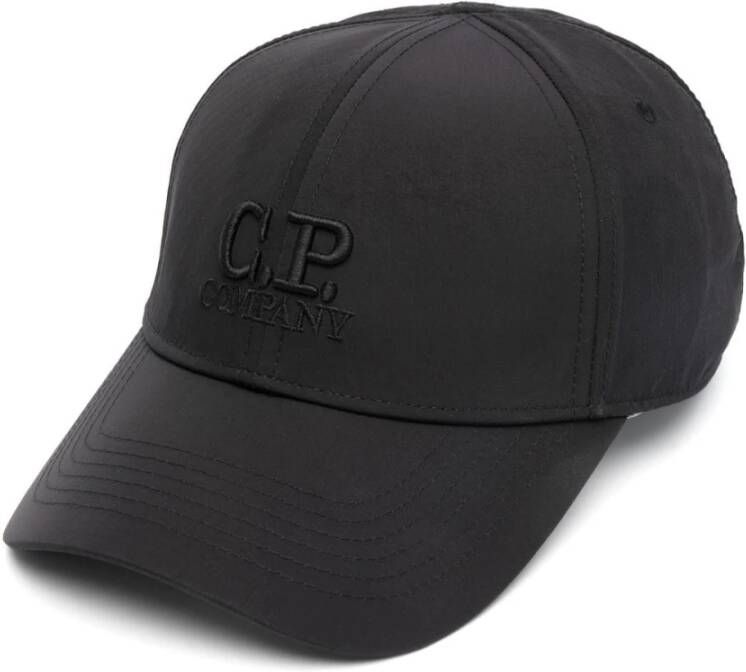 C.P. Company Zwarte Polyamide Cap Stijlvol en veelzijdig Black Heren