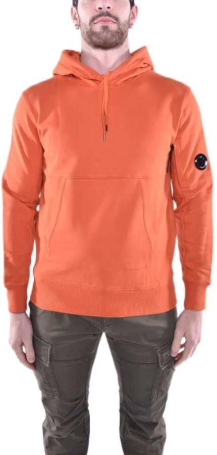 C.P. Company Diagonal Raised Fleece Pullover Oranje Maat M Oranje Heren