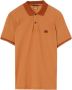 C.P. Company Piqué Katoenen Polo Shirt met Geborduurd Logo Oranje Heren - Thumbnail 1