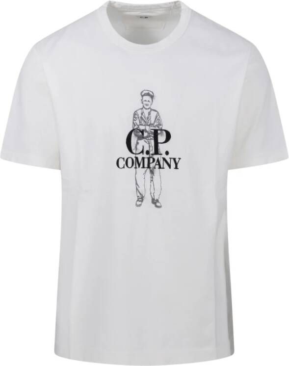 C.P. Company Polo Shirts Wit Heren
