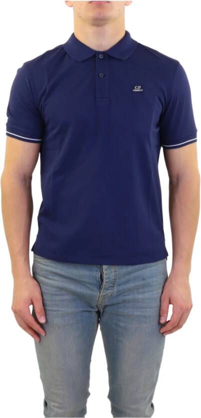 C.P. Company Upgrade je casual garderobe met deze polo shirt van hoge kwaliteit Blue Heren
