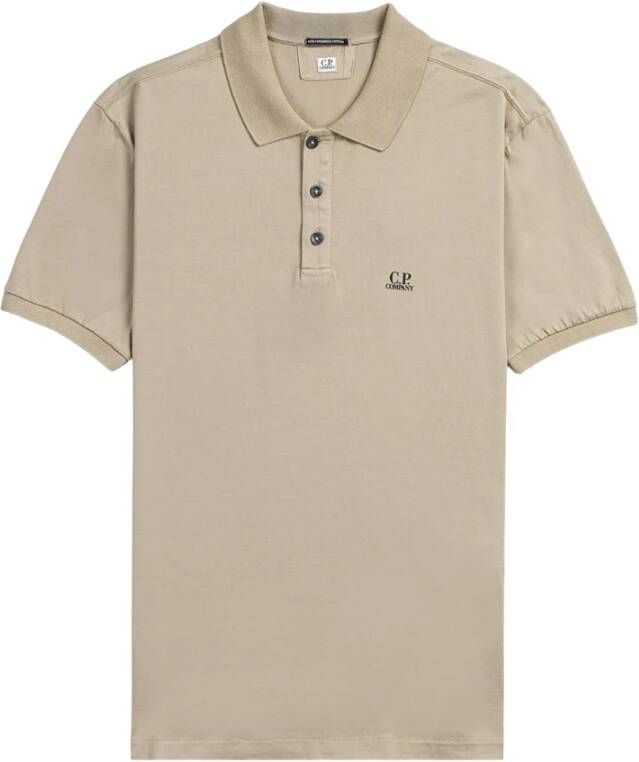 C.P. Company Premium Polo Shirt voor Heren Beige Heren
